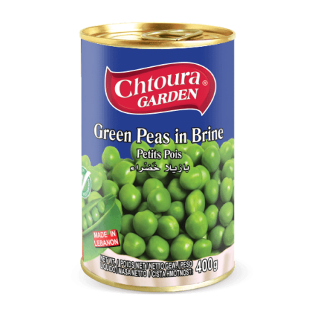 Chtoura garden Green peas in Brine 400g image